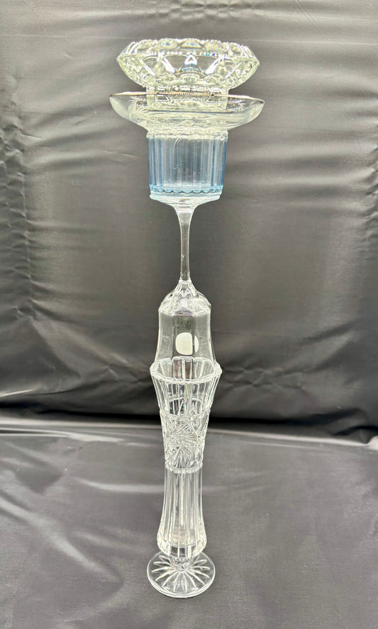 Kertastjaki með ljósbláu