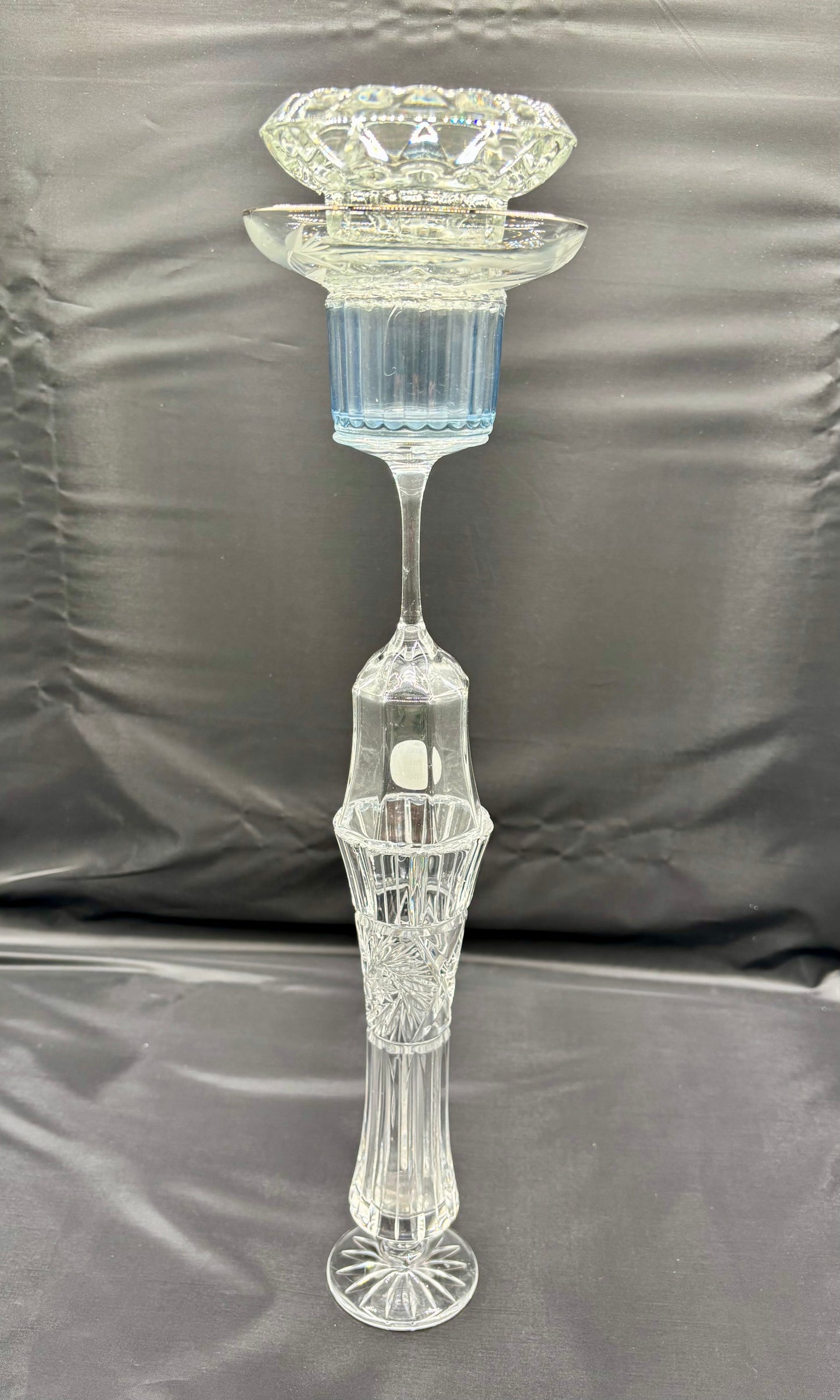 Kertastjaki með ljósbláu